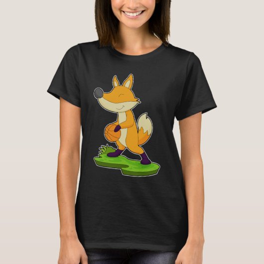 Fox Basketballspeler Basketbal T-shirt (Voorkant)