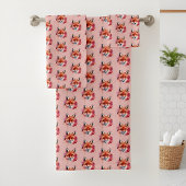 Fox Bath Towel Set Bad Handdoek