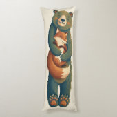 Fox Bear Knuffel Lichaamskussen (Achterkant (Verticaal))