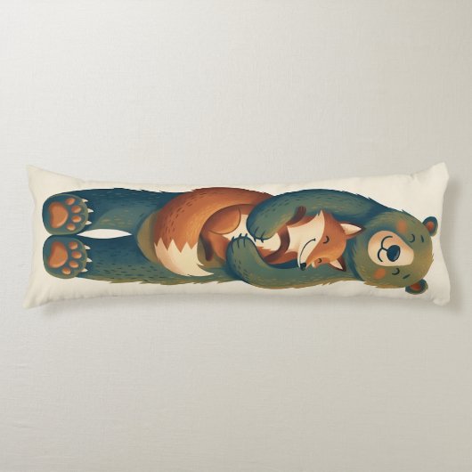 Fox Bear Knuffel Lichaamskussen (Voorkant)