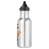 Fox bij Cricket met cricket bat Waterfles (Rechts)
