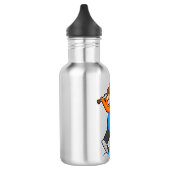 Fox bij Cricket met cricket bat Waterfles (Links)