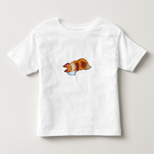 Fox bij drogen kinder shirts (Voorkant)