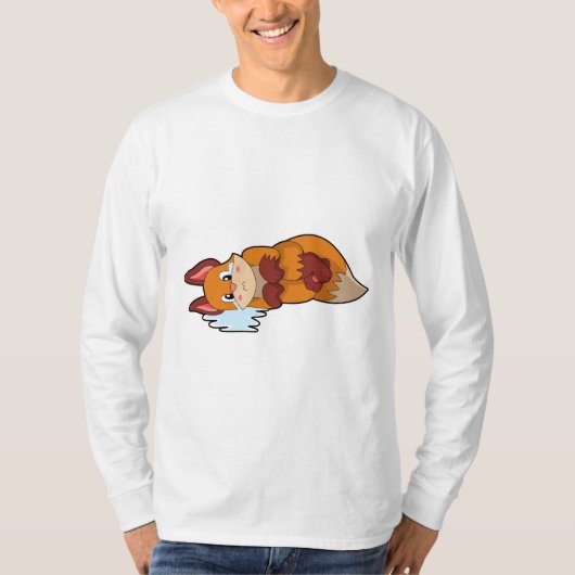 Fox bij drogen t-shirt (Voorkant)