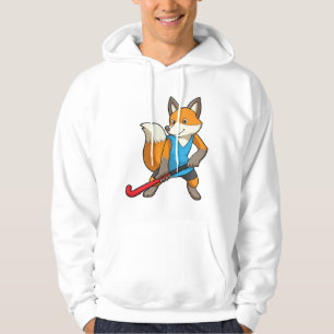 Fox bij Hockey met Hockey bat Hoodie