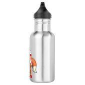 Fox bij honkbal met honkbalhandschoen waterfles (Rechts)