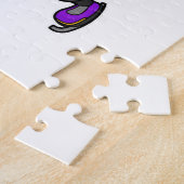 Fox bij ijsschaatsen met ijsbril en -schaatsen legpuzzel (Zijkant)