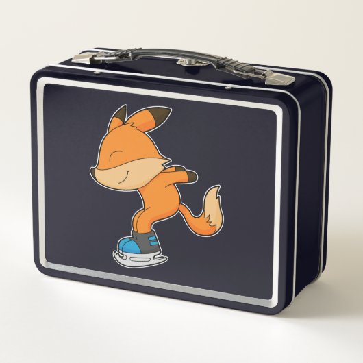 Fox bij ijsschaatsen met ijsschaatsen (Achterkant)