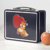 Fox bij liefde met hart (In situ)