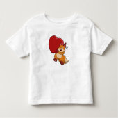 Fox bij liefde met hart kinder shirts (Voorkant)
