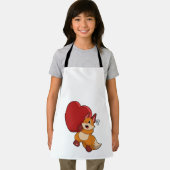 Fox bij liefde met hart schort (Insitu)