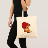 Fox bij liefde met hart tote bag (Voorkant (product))
