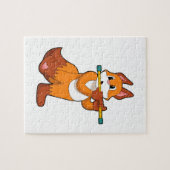 Fox bij Muziek met Flute.PNG Legpuzzel (Horizontaal)