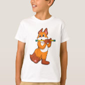 Fox bij Muziek met Flute.PNG T-shirt (Voorkant)