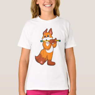 Fox bij Muziek met Flute.PNG T-shirt