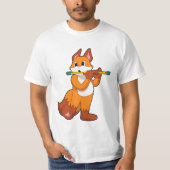 Fox bij Muziek met Flute.PNG T-shirt (Voorkant)