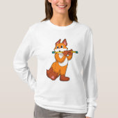 Fox bij Muziek met Flute.PNG T-shirt (Voorkant)