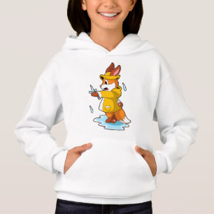 Fox bij Regen met Regen druppels