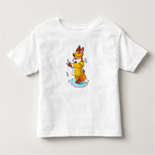 Fox bij Regen met Regen druppels Kinder Shirts