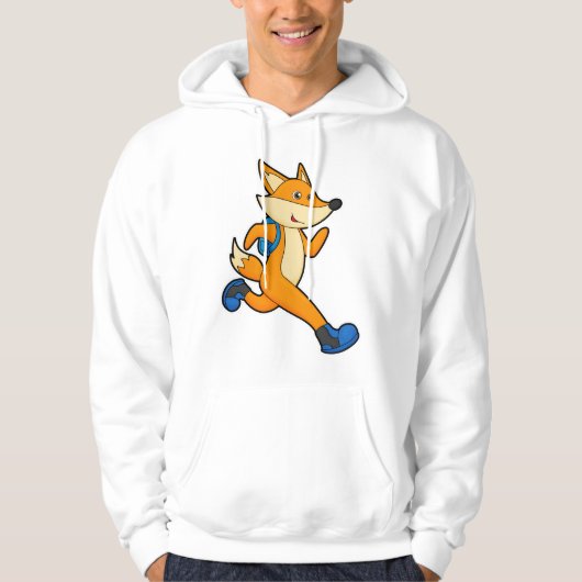 Fox bij uitvoering met rugzak hoodie (Voorkant)