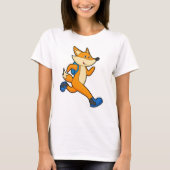 Fox bij uitvoering met rugzak t-shirt (Voorkant)