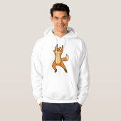Fox bij Yoga Stretching Hoodie (Voorkant volledig)