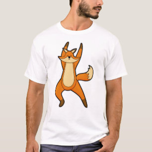 Fox bij Yoga Stretching T-shirt
