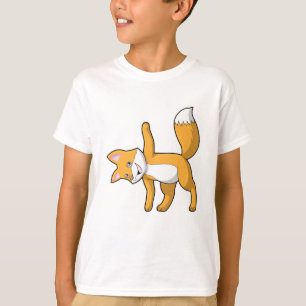 Fox bij Yoga Stretching T-shirt