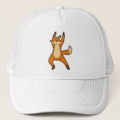 Fox bij Yoga Stretching Trucker Pet (Voorkant)