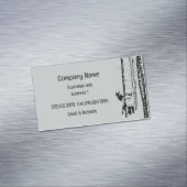 Fox Birch Tree Forest Animal Silhouette Natuur Art Magnetisch Visitekaartje (Voorbeeld)