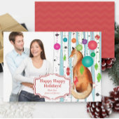  Fox Birch Tree Kaart voor kerstmis