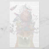 Fox Birdkeeper met Artichoke Briefpapier (Voorkant)