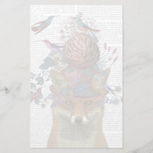 Fox Birdkeeper met Artichoke Briefpapier