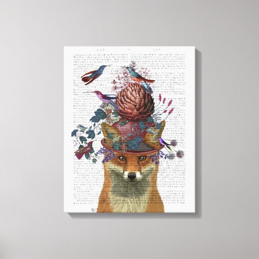 Fox Birdkeeper met Artichoke Canvas Afdruk (Voorkant)