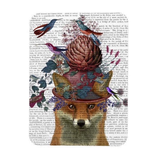 Fox Birdkeeper met Artichoke Magneet (Verticaal)