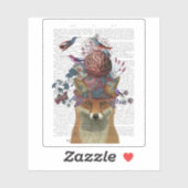 Fox Birdkeeper met Artichoke Sticker (Vel)