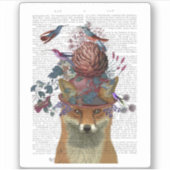 Fox Birdkeeper met Artichoke Sticker (Voorkant)