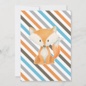 Fox Birthday Invitation | Little Fox Invitation Kaart (Achterkant)
