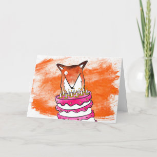 Fox Birthday-kaart Kaart