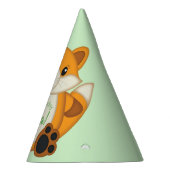 Fox Birthday Party Green Feesthoedjes (Rechts)
