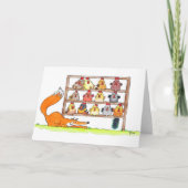 FOX BIRTHDAY SURPRISE wenskaart Kaart (Voorkant)