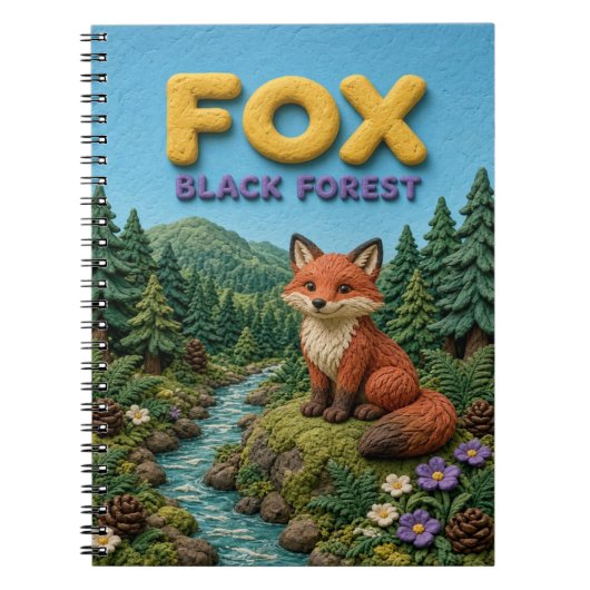 Fox Black Forest Moderne KlayKoo Notitieboek (Voorkant)