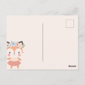 Fox Bloemenmeisje Voorstel Kaart (Achterkant)