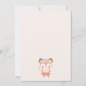 Fox Bloemenmeisje Voorstel Kaart (Achterkant)