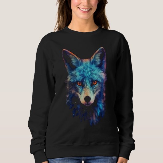 Fox Blue  Animal  Fox Trui (Voorkant)