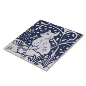 Fox Blue Gray Granite Stone Woodland Animal Art Tegeltje (Zijkant)