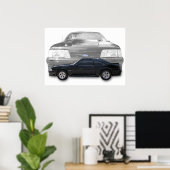 Fox Body Mustang GT poster (Thuiskantoor)