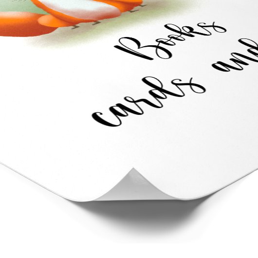 Fox - boekenkaarten en geschenken poster (Hoek)