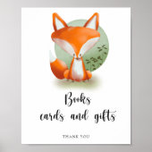 Fox - boekenkaarten en geschenken poster (Voorkant)