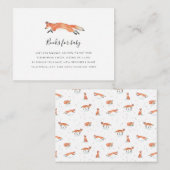 Fox Book Request Baby shower Kaart (Voorkant / Achterkant)
